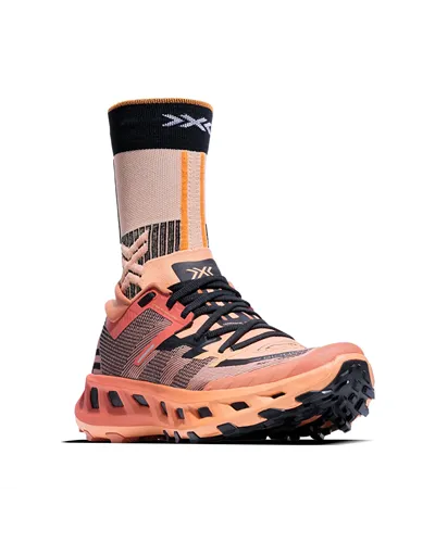 X-Bionic TerraSkin X02 Unisex Trail Running Shoes, Dusty Rose/Fresh Peach/X Black