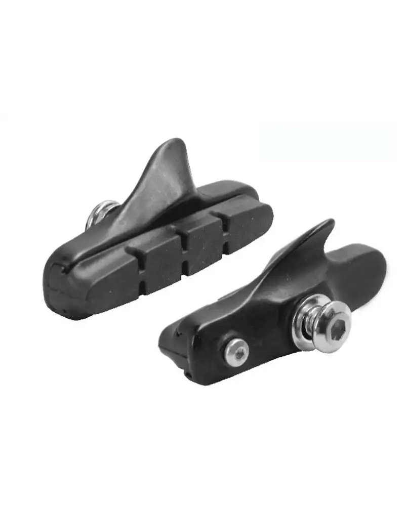 Alligator Coppia Pattini Freno Alligator 55mm Compatibili Campagnolo, Nero