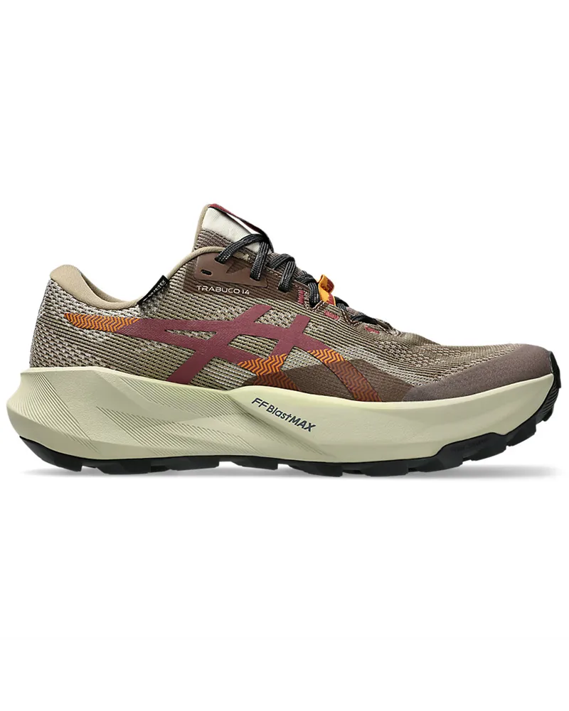 Asics Gel-Trabuco 14 GTX Gore-Tex Men's Trail Running Shoes, Taupe Grey/Oatmeal