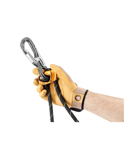 Petzl Eashook Open Connettore Grigio/Giallo
