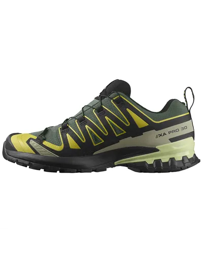 Salomon Xa Pro 3D V9 GTX Gore-Tex Men's Trail Running Shoes, Urban Chic/Black/Cress Green