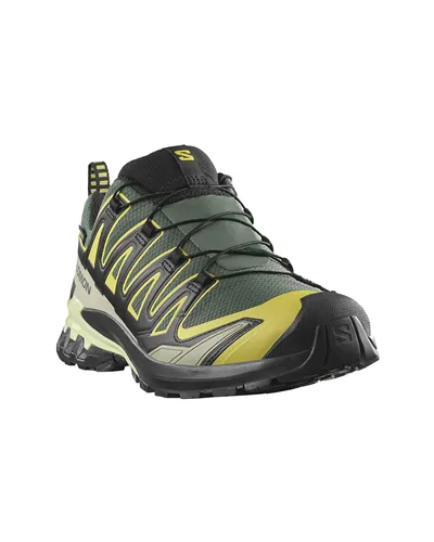 Salomon Xa Pro 3D V9 GTX Gore-Tex Men's Trail Running Shoes, Urban Chic/Black/Cress Green
