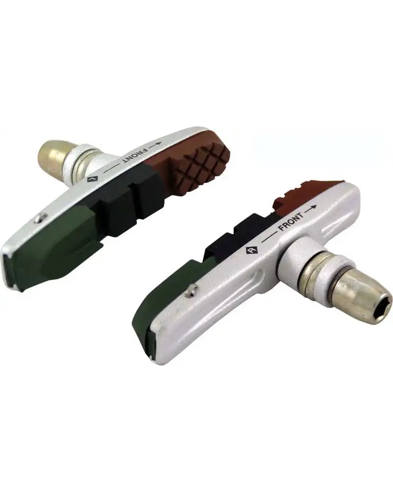 Alligator Coppia Pattini Freno Alligator V-Brake 72mm Intercambiabili Tricomp