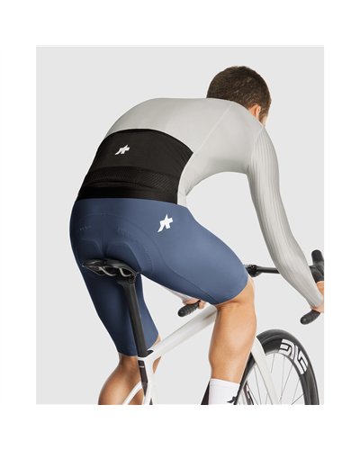 Assos Equipe RS S11 Men's Long Sleeve Full Zip Cycling Jersey, Almond Milk