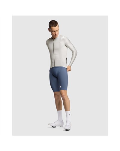 Assos Equipe RS S11 Men's Long Sleeve Full Zip Cycling Jersey, Almond Milk
