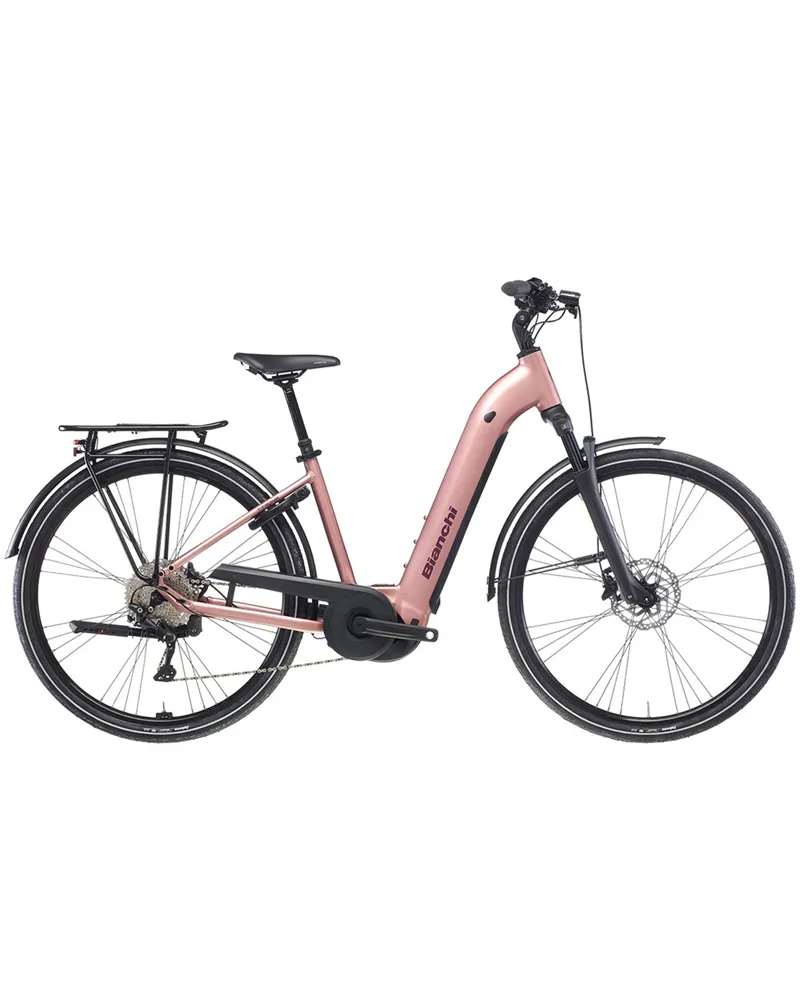 Bianchi T-Tronik C 8.2 Shimano Deore 10v - Bosch 600Wh, YI Rose Metallic/Bordeaux Full Matt MY26