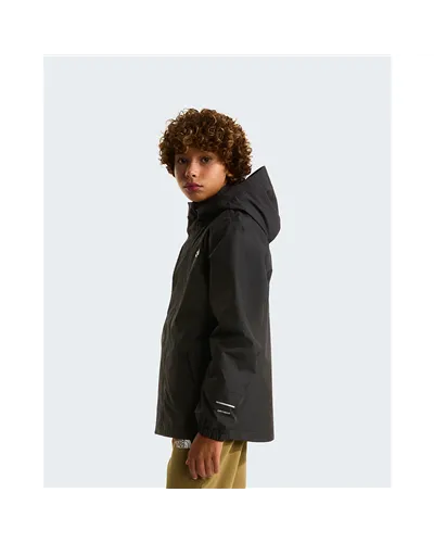 The North Face Antora Rain Boy's Waterproof/Windproof Jacket, TNF Black/TNF Black