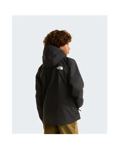 The North Face Antora Rain Boy's Waterproof/Windproof Jacket, TNF Black/TNF Black