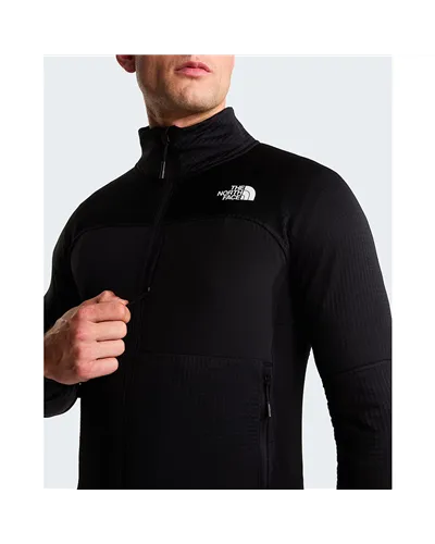 The North Face Stormgap Polartec Power Grid Men's Full-Zip Midlayer Jacket, TNF Black