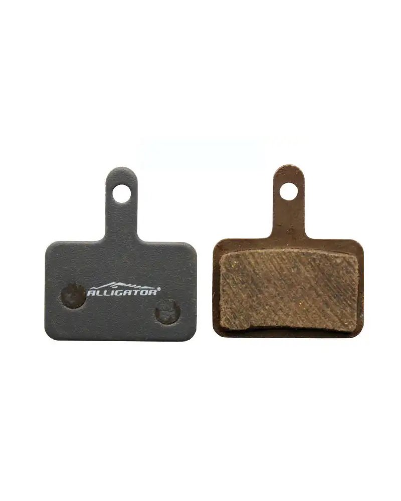 Alligator Coppia Pastiglie Alligator Semi Metalliche con Molle, Compatibili con Shimano Deore Idraulico - Nexave Meccanico