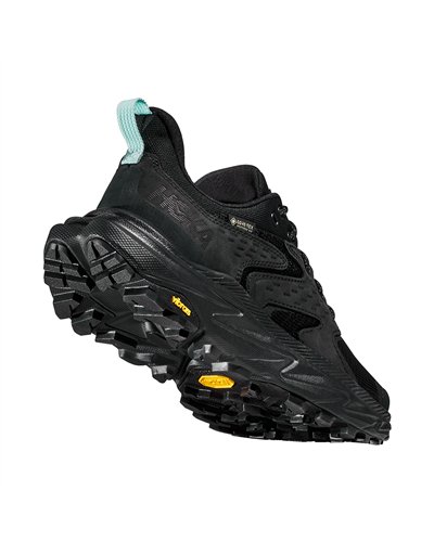 Hoka Anacapa 2 Low GTX Gore-Tex Scarpe Trekking Donna, Black/Black (Nabuk)