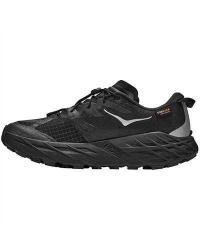 Hoka Speedgoat 7 GTX Gore-Tex Women's Trail Running Shoes, Black/Carbon Black