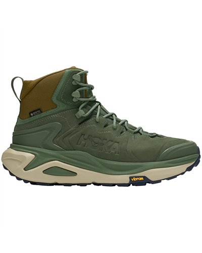 Hoka Kaha 3 GTX Gore-Tex Scarponi Impermeabili Hiking Uomo, Nettle Leaf/Barley Flour (Nabuk)