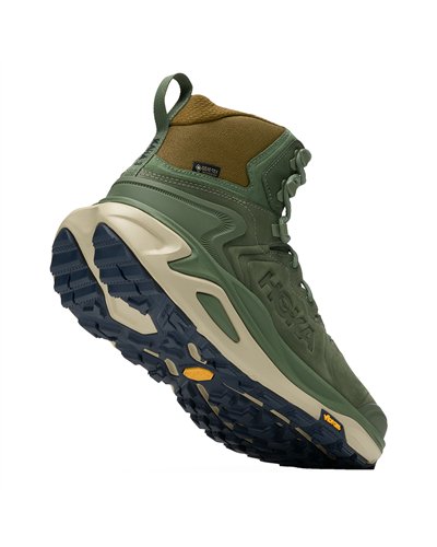 Hoka Kaha 3 GTX Gore-Tex Scarponi Impermeabili Hiking Uomo, Nettle Leaf/Barley Flour (Nabuk)