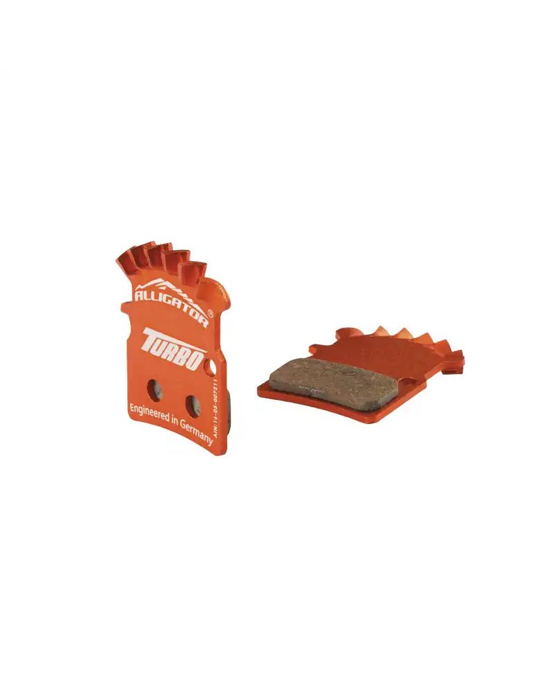 Alligator Coppia Pastiglie Alligator Turbo con Molle, Compatibili con Shimano Xtr - Saint - Deore Xt 2004 - Alfine