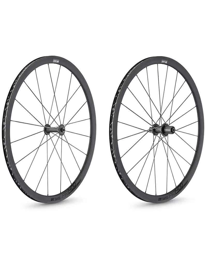 DT Swiss PR 1400 DICUT 32mm OXIC Clincher - Wheelset, Graphite