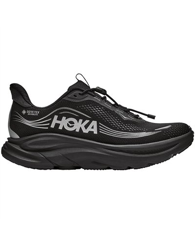 Hoka Clifton 11 GTX Gore-Tex Wide Men's Running Shoes, Black/Black