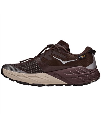 Hoka Speedgoat 7 GTX Gore-Tex Men's Trail Running Shoes, Spiced Chocolate/River Rock Grey