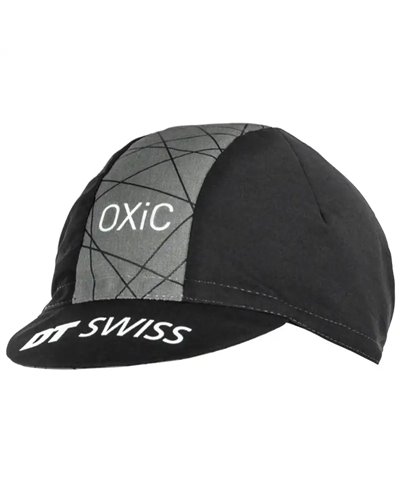 DT Swiss Oxic Cappellino Ciclismo, Nero/Grigio (Taglia Unica)