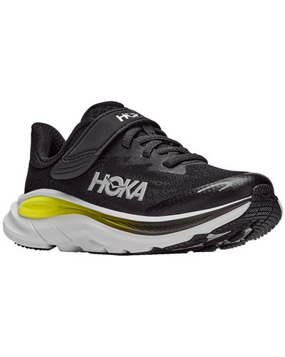 Hoka Clifton 10 Scarpe Running Kids, Black/Cosmic Grey