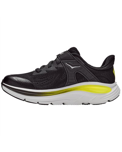 Hoka Clifton 10 Scarpe Running Kids, Black/Cosmic Grey