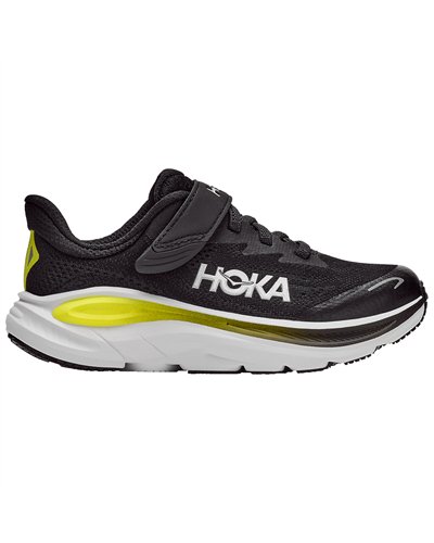 Hoka Clifton 10 Scarpe Running Kids, Black/Cosmic Grey