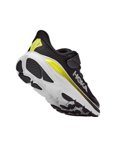 Hoka Clifton 10 Scarpe Running Kids, Black/Cosmic Grey