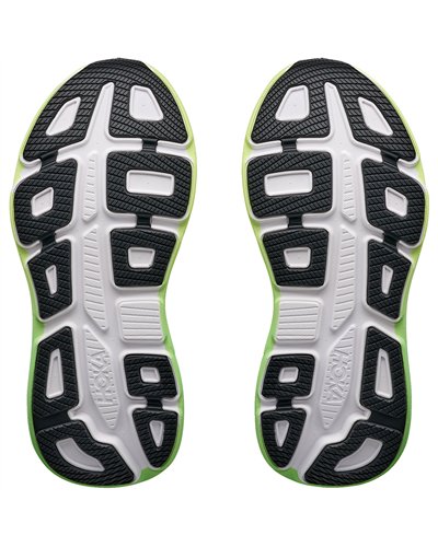 Hoka Bondi 9 Women's Running Shoes, White/Tart Apple