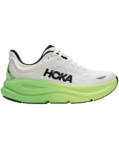 Hoka Bondi 9 Women's Running Shoes, White/Tart Apple