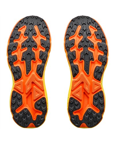 Hoka Challenger 8 Men's Trail Running Shoes, Neon Tangerine/Hoka Citrus