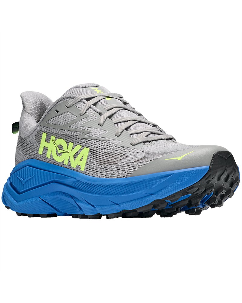 Hoka Challenger 8 Men's Trail Running Shoes, Stradust/Virtual Blue