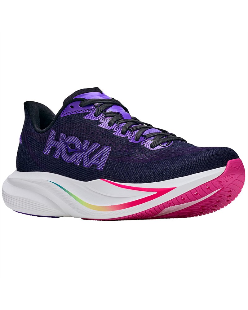 Hoka Mach 7 Men's Running Shoes, Carbon Black/Cosmic Purple