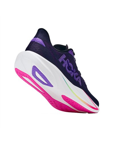 Hoka Mach 7 Men's Running Shoes, Carbon Black/Cosmic Purple