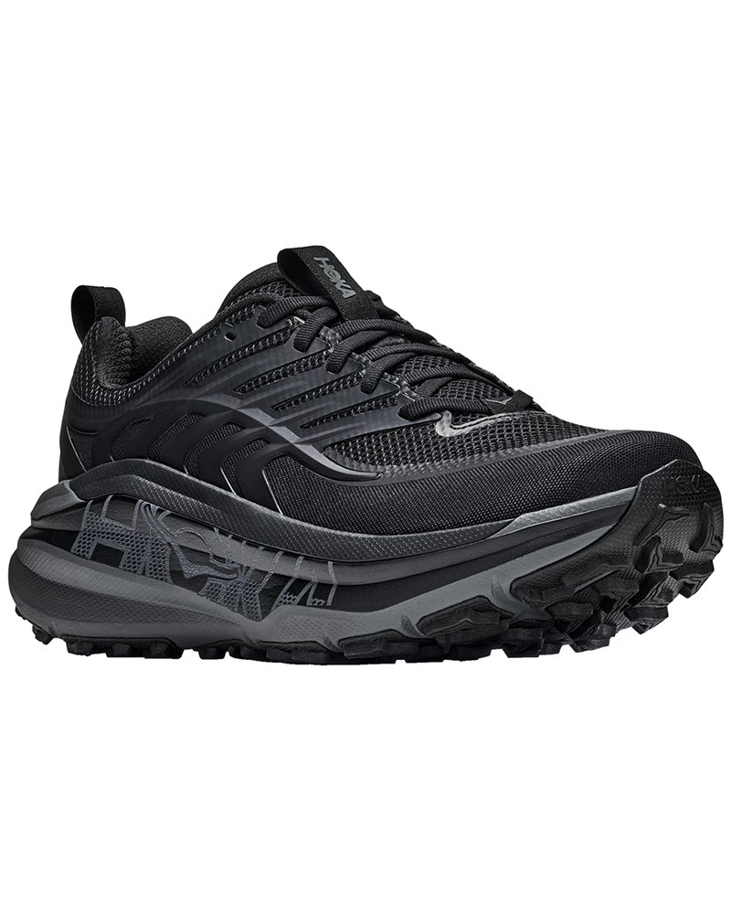 Hoka Stinson 8 Men's Trail Running Shoes, Black/Outer Orbit