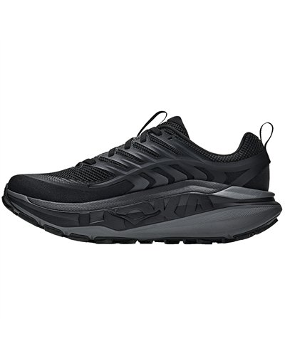 Hoka Stinson 8 Men's Trail Running Shoes, Black/Outer Orbit