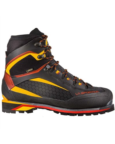 La Sportiva Trango Tower Extreme GTX Gore-Tex Men's Crampon Compatible Mountaineering Boots, Black/Yellow