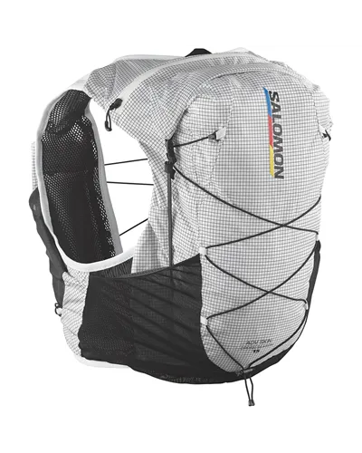 Salomon ADV Skin Cross Season Race Flag 15 Zaino Gilet Impermeabile Idrico Compatibile Running, White/Black