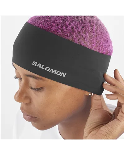 Salomon Sense Aero Headband, Deep Black (One Size Fits All)