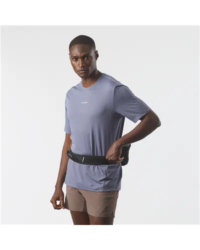 Salomon Cross Belt 2 Marsupio Idrico Running, Black/Ebony (2 Borracce da 400 ml Incluse)