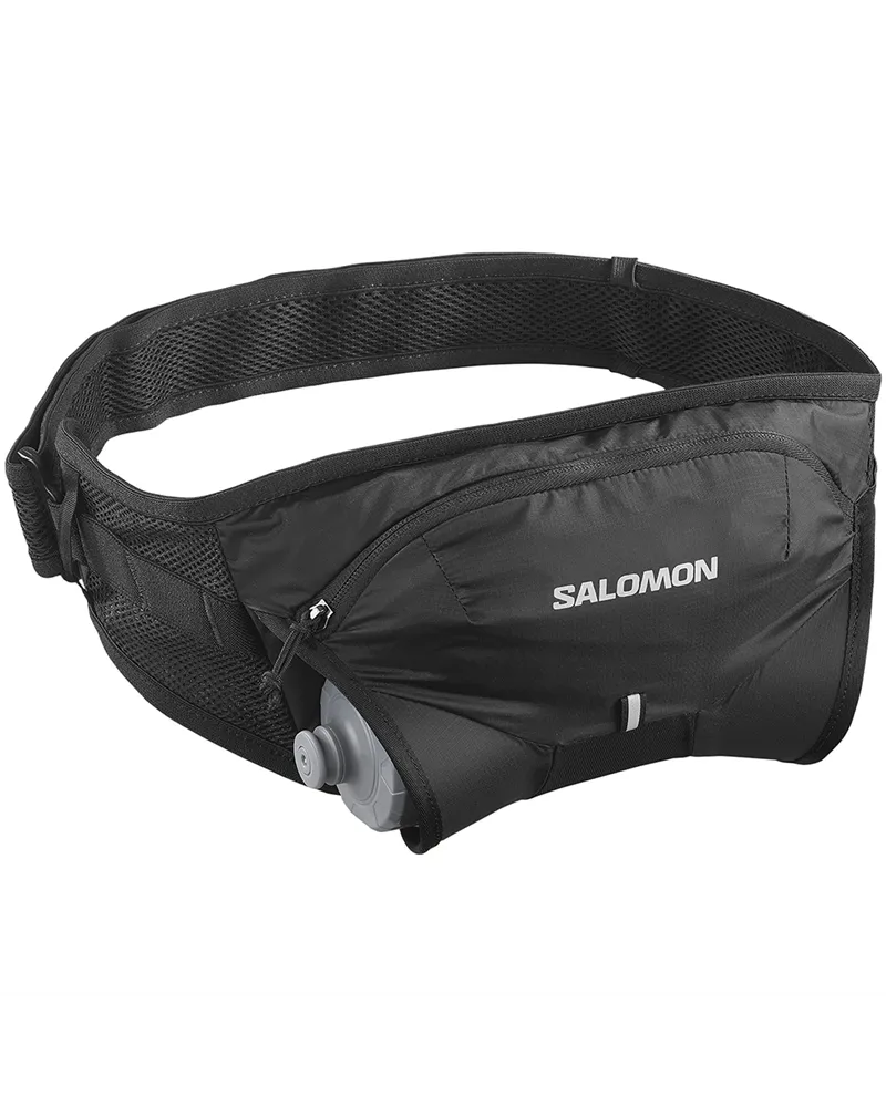 Salomon Cross Belt 1 Marsupio Idrico Running, Black (Borraccia da 400 ml Inclusa)