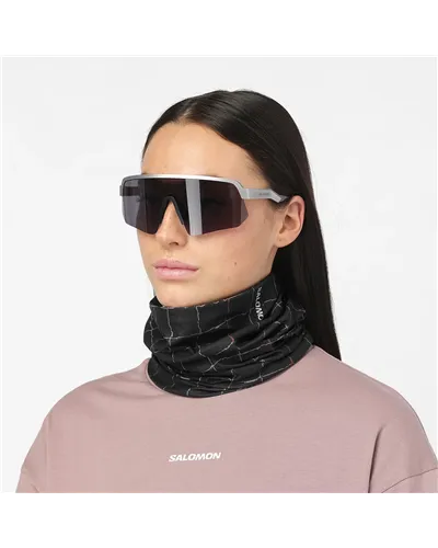 Salomon GFX Neck Gaiter Scadacollo, Deep Black/Burnt Umber/Antler (Taglia Uinca)