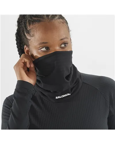 Salomon Warm Neck Gaiter Scadacollo, Deep Black (Taglia Uinca)