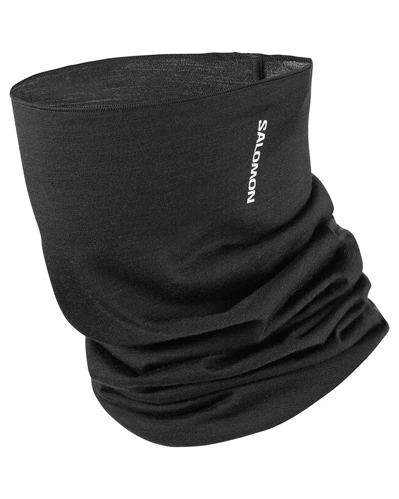 Salomon Merino Neck Gaiter Scadacollo, Deep Black (Taglia Uinca)