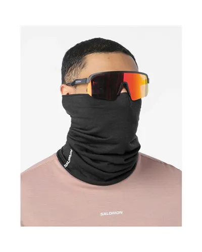 Salomon Merino Neck Gaiter Scadacollo, Deep Black (Taglia Uinca)