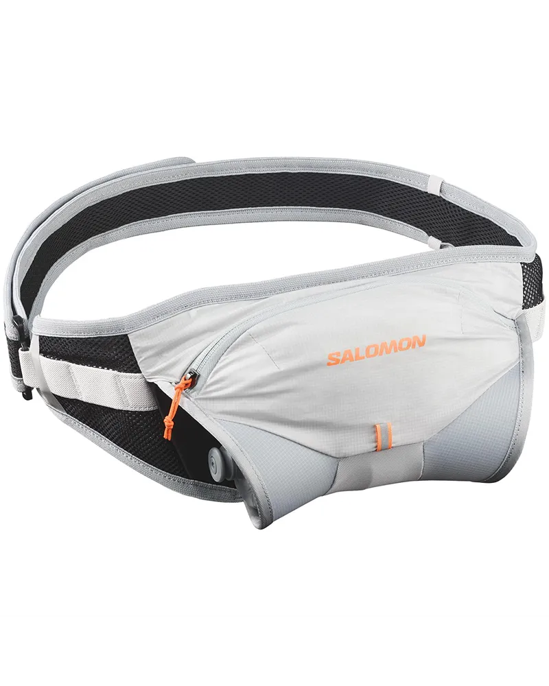 Salomon Cross Belt 1 Marsupio Idrico Running, Gray Violet/Quarry/Nectarine (Borraccia da 400 ml Inclusa)
