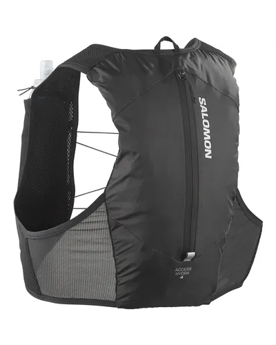 Salomon Hydra Access 4 Zaino Gilet Idrico Running, Black (Soft Flask da 500 ml Inclusa)