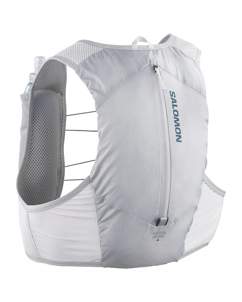 Salomon Hydra Access 4 Zaino Gilet Idrico Running, Alloy/Gray Violet/Spellbound (Soft Flask da 500 ml Inclusa)