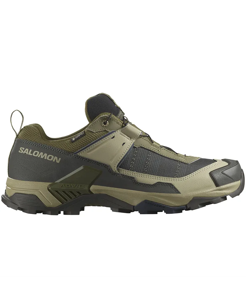 Salomon X Ultra 5 GTX Gore-Tex Scarpe Trekking Uomo, Martini Olive/Gray Green/Blue Nights