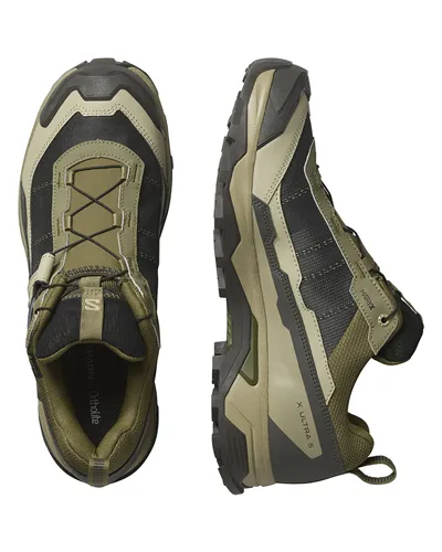 Salomon X Ultra 5 GTX Gore-Tex Men's Trekking Shoes, Martini Olive/Gray Green/Blue Nights