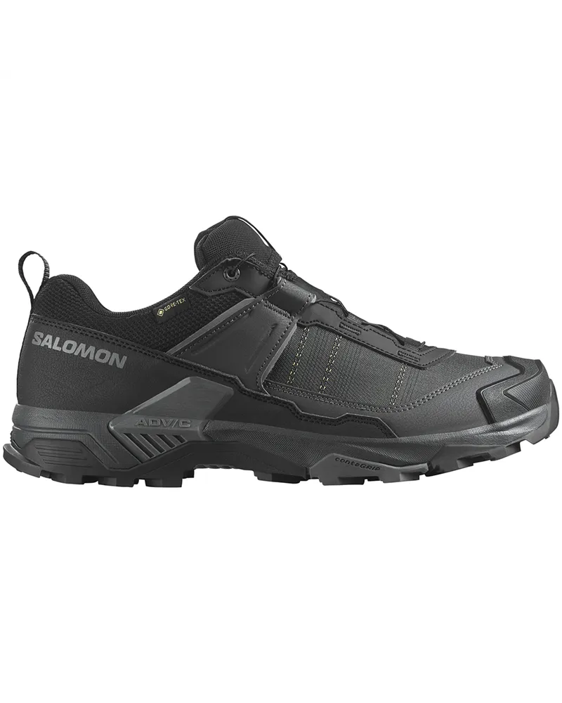 Salomon X Ultra 5 Wide GTX Gore-Tex Men's Trekking Shoes, Black/Asphalt/Castlerock